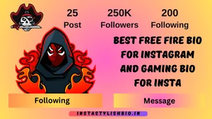 Best Free Fire Bio For Instagram and Gaming bio for insta