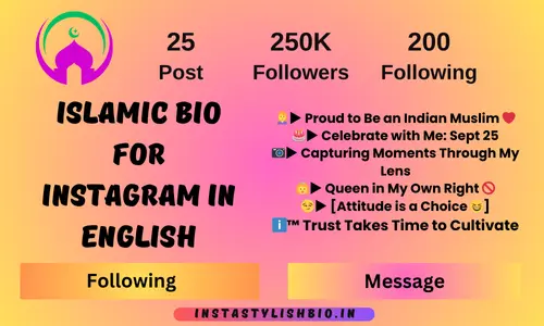 Islamic Bio For Instagram In English