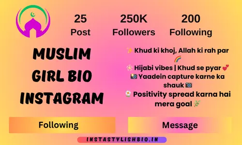 Muslim Girl Bio Instagram